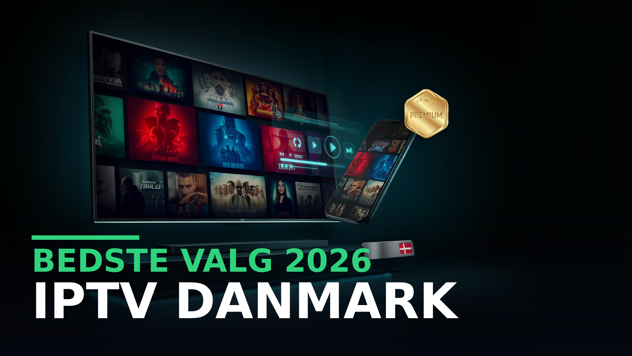 Top 4 IPTV Danmark 2026 – Testet & Sammenlignet